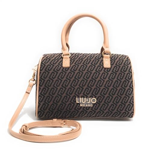 Liu Jo Borsa donna bauletto Evrim Satchel S jacquard testa di moro BS26LJ13 AA6052 T378A Dimensioni borsa: Media