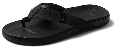 Reef Cushion Phantom Mens Flip Flop, Ultra Soft Cushion Footbed, Black, 11
