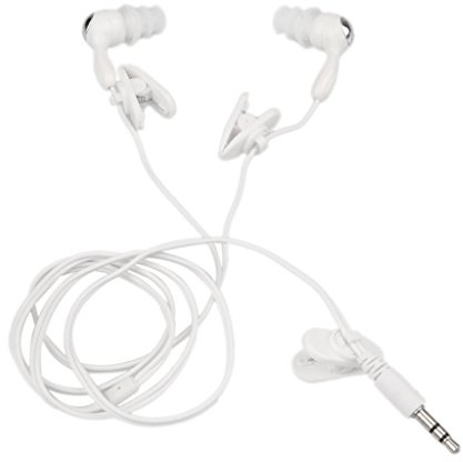 MagiDeal Ecouteur Etanche Natation Intra-auriculaire Casque Sport Audio Jack 3.5mm pour MP3 Radio iPod (Blanc)