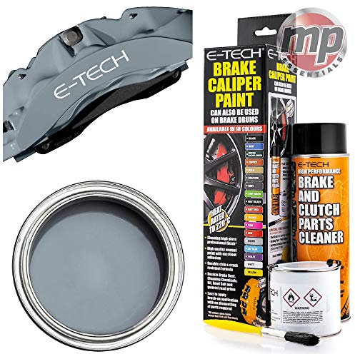 MP Essential ETech Engine Bay Valve & Wheel Hub Car Brake Heat Caliper Paint Full Kit - GREY