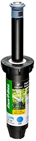Rain Bird 8SAFPRO High-Efficiency Pro Rotary Sprinkler, 360° Full Pattern, 8' - 14' Spray Distance, 4 Pop-up Height