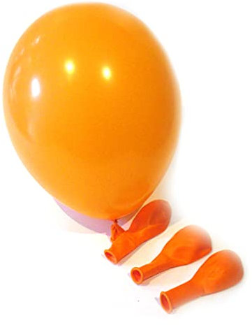 Twist4 Luftballons - Made in EU - Premiumqualität - 100% Naturlatex - Dekorationen für Geburtstage, Babyparties, Hochzeiten und Taufen (orange, 50 Stück)