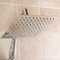 SIEYESCITY Large Powerful Rainfall Shower Head and Handheld Shower Arm - High Pressure Rain Shower Heads with Extension Arm in Chrome - Universal G1/2 Waterfall Showerhead 8 inch Square - 100 Jets