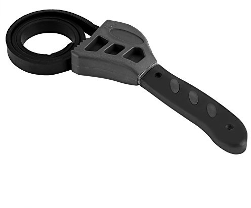 Verstellbarer Gummibandschlüssel (500Mm) Robustes Multifunktionswerkzeug Für Klempnerarbeiten, Zum Sicheren Festziehen Und Lösen Von Schraubverschlüssen, Glasdeckeln Ölfilterschrauben, Praktisches