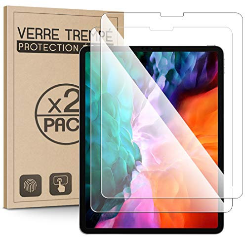 KARYLAX [2 Pezzi] Vetro Temperato Pellicola Protettiva (Durezza 9H, 3D-Touch, 100% Trasparente), Vetro Temperato Anti-graffio per Apple iPad Pro 12.9 Pollici 2021