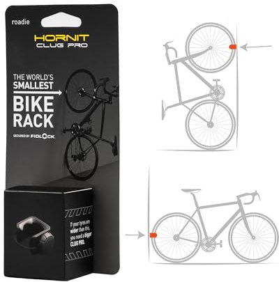 Hornit CLUG PRO | Wall Mounted Bike Rack | Roadie | Secured by FIDLOCK | Easy to Install