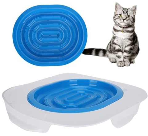 Cyrank Katzentoilettensitz-Training, Universal Wiederverwendbare Katzentoilette Urinal Sitz Toilette Trainer, trainieren Sie Ihre Katze, um die Toilette zu benutzen
