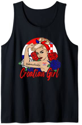 Kroatien Mädchen Kroatien Frau Kroatien Tank Top