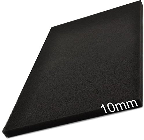 Easyboost Filtro dell'aria Spugna Schiuma Spessore 10mm Universale da ritagliare 28x15cm per Scooter Moto Quad Tosaerba Decespugliatore Motosega Filtraggio per Carburatore