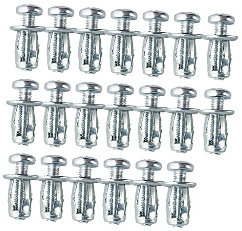predolo 20 Stück Schraube Blütenblatt M5 M6 Auto Hohlmutter Spreizmuttern für Metall, M6x25