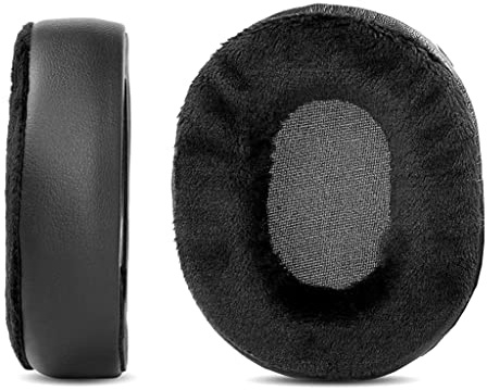 ACCOUTA Cuscinetti di ricambio in tessuto morbido compatibili con i padiglioni auricolari delle cuffie Roccat Khan Aimo con tessuto morbido per la pelle e schiuma di alta qualità