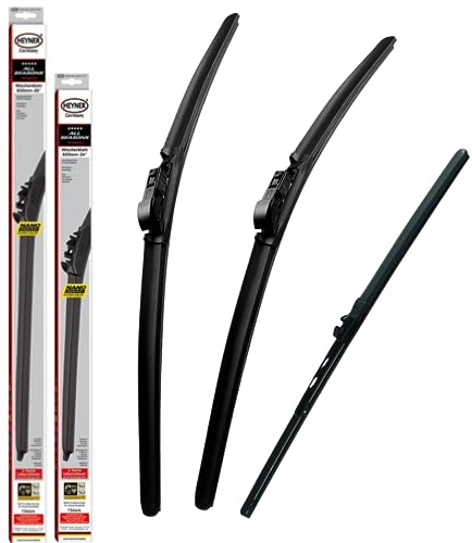 Fits Audi Q2 2016-onwards All Season Front Wiper Blades With Extra Refill Rubber And Rear Wiper HAS2419ST13HRF