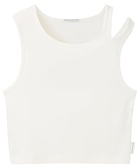 TOM TAILOR Mädchen Kinder Cropped Basic Top mit Rippstruktur