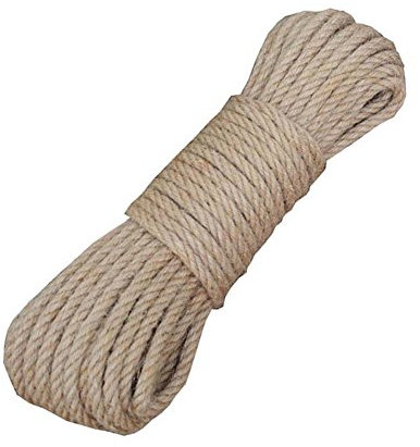 Corda for bondage, corda da giardino, corda di canapa colorata (8 mm), 20 metri (65 piedi) for regalo di decorazione fai da te,A