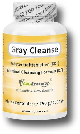 Darmreinigung nach R. Gray – Kräutertabletten - GRAY CLEANSE (250 Kräuterkrafttabletten)