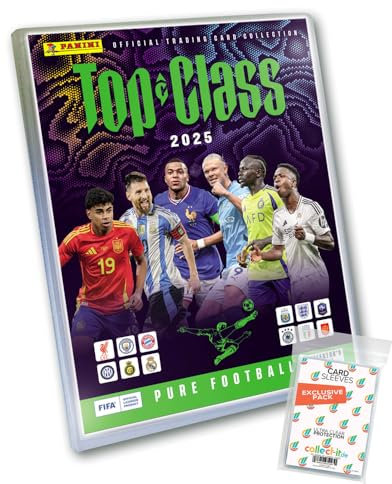 Bundle mit Top Class Pure Football 2025 - Trading Cards - 1 Leere Sammelmappe + exklusive collect-it Hüllen