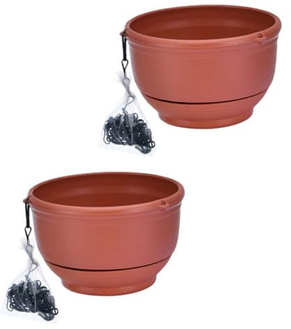 UPKOCH 2stücke Hängender Blumentopf Aus Kunststoff Für Grünlilien Hängeblumentopf Als Blumengefäß Für Balkon Und Terrasse
