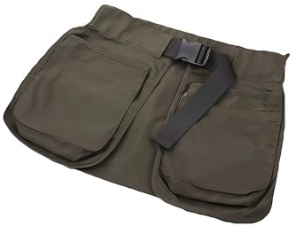Générique Grembiule da addestramento per cani, con tasche rimovibili e cintura regolabile, tasche portaoggetti per attrezzi, per donne, uomini (nero)