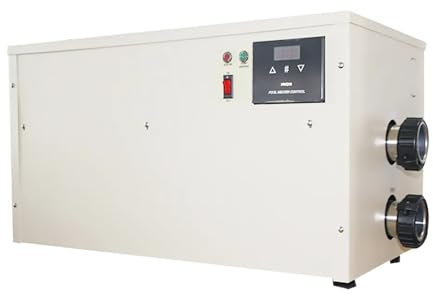 NGBFF Poolheizung Elektrisch, 54 kW Pool-Wärmepumpe/elektrischer Warmwasserbereiter, Schwimmbad- und SPA-Heizung(48mm)