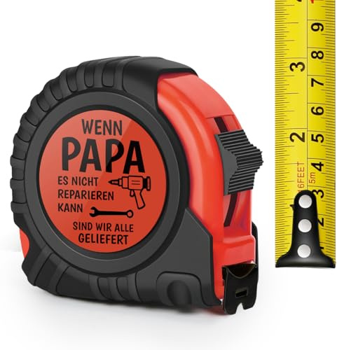 Papa Geschenk Maßband, Geschenke für Papa von Tochter und Sohn, Vatertagsgeschenk Weihnachtsgeschenke Geburtstag für papa, Dankeschön Geburtstagsgeschenk Rentengeschenk Vater Bandmaß Lustiges Werkzeug