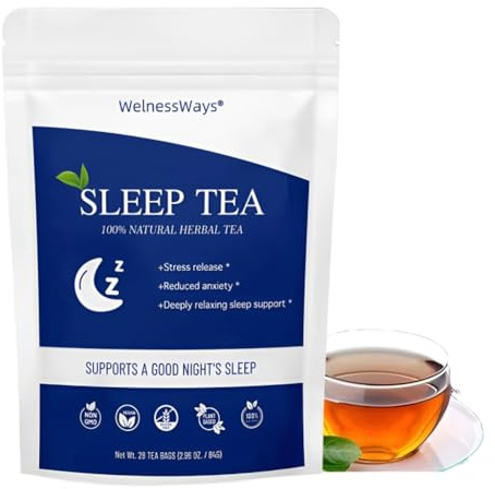 28 Paquetes De Té For Dormir Profundamente: Té Calmante Nocturno, Bolsitas De Té De Hierbas For Relajarse Y Dormir Mejor.(1PCS)