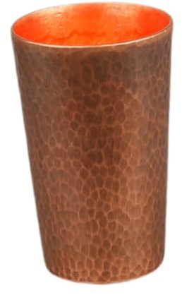 mophrati Rustic of Moscow Copper Mug Adds Touch of Vintage to Kitchen Decor Or Dining Room Decor Handcrafted Traditional Pure Copper Mug for Beer Coffee and Tea Vintage, Bronze, Style D