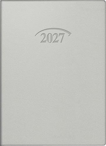 BRUNNEN Taschenkalender Mod. 736 2027 | A6, Kunststoff, silber