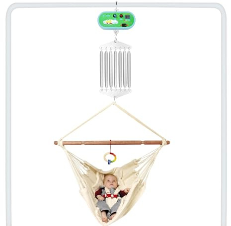 EGBNSY 20KG Hängende Elektrische Wiegensteuerung, Federwiegenmotor, Federwiege Baby, 12W Motor Federwiege mit 10 Geschwindigkeiten, Federwiege mit Timer, Babywiege Elektronische für Babys