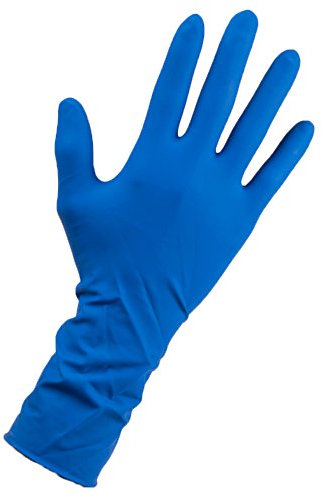 Caja 50 Guantes de Latex Azul Alta Protección - Talla L