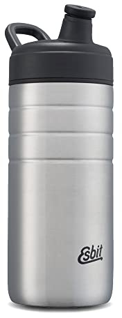 Esbit Sports Drinking Bottle Majoris | Stainless Steel | BPA-Free | Silver | 0,6L & 0,8L | School, Water, Cycling, Sport