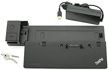 Lenovo ThinkPad Ultra Docking Station (Black) with 1 HDMI, 2 USB, USB3.0, HDMI, USB, Ethernet, VGA, DisplayPort, USB2.0, Compatible with Lenovo ThinkPad Laptops, Includes 90W AC Adapter