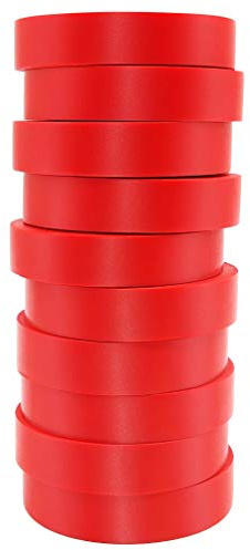 ALBOYI Isolierband 10 Rollen, 15mm x 15m PVC Isolierband Wasserdichtfür, Elektrisches Klebeband Selbstklebendes, Gafferband für Isolieren, Reparieren, Bündeln von Kabeln, Rot