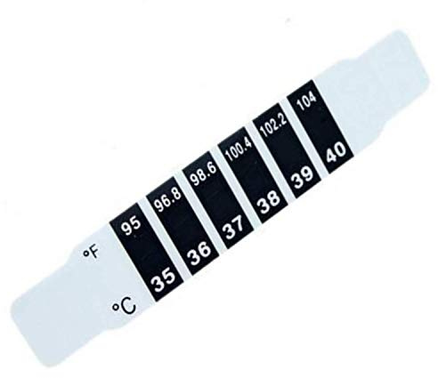 Thermometer Strip,Instant Read Forehead Temperature Sticker Reusable Fever Thermometer LCD Strip