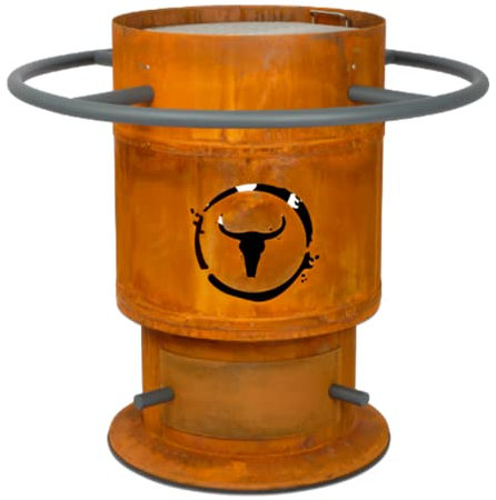 MOESTA-BBQ 19640 Bandit Fireplace Barbecue de brasero en Acier Corten avec Rail et Grille de Cuisson