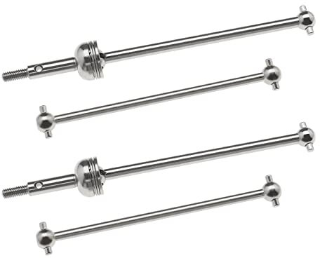 Create idea 4 Piezas RC Eje de Transmisión de Coche Compatible con WLtoys 144001 144002 124018 124019 124017 124016 144010 1/14 Escala Eléctrica de Cuatro Ruedas Coche de Juguete