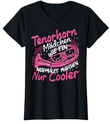 Tenorhorn Mädchen Tenorhornistin Instrument T-Shirt