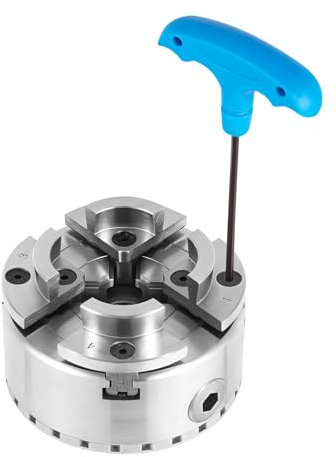 4 Backenfutter, 3,75 Spannfutter Backenfutter Drechselbank Drechselmaschine M33 Mit Steigung, Zentrale Verstellfunktion, FüR Drechselbank Zentral Einstellbares PräZisionsfutter