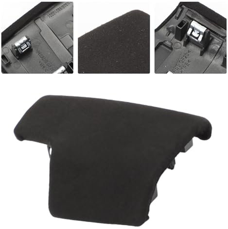 Konuooer Wählhebelgriff RS A6 c8 Kompatibel mit A7 Q8 S6 S7 SQ8 RS6 RS7 RSQ8 Oberteil Alcantara Schaltknauf zubehör DSG Griff Schwarz 4K1713139G