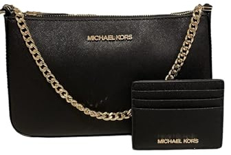 Michael Kors Bag Giftable Boxed Items Jet Set Travel Medium (Black), Schwarz