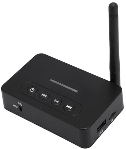 Récepteur émetteur Bluetooth, Adaptateur Audio sans Fil 2 en 1 avec AUX NFC, Décodage SBC, Adaptateur Audio HiFi Bluetooth pour Stéréo Maison et Voiture