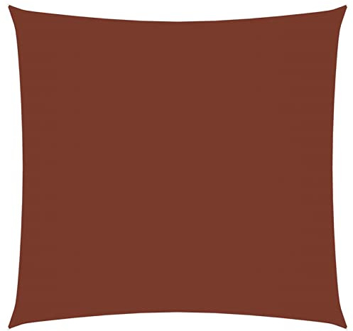 Toldo de Vela, LAPOOH Toldo Vela, Vela Sombra, Toldo para Sombra, Lona Sombra Exterior, Toldos para Patio, Cuadrado de Tela Oxford Terracota 3x3 m
