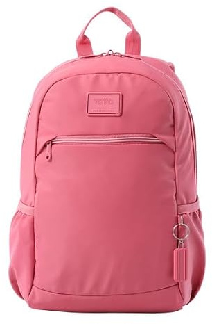 TOTTO - Mochila para Ordenador Portátil de 13 Pulgadas, Modelo Tracer 1, Compartimento Principal y Bolsillo, 2 Bolsillos Botella, Espaldar Ergonómico con Flujo de Aire, Correas en S, Color Desert Rose