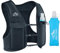 Zelvot Running Vest for Women Men, UK Original Patent, Adjustable Chest Straps Hydration Vest with 500ml Water Bottle, Lightweight Reflective Running Phone Holder Vest (Black, L/XL)