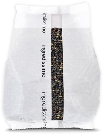 Ingredíssimo - Semillas Sésamo Negro 1kg | Alto en Antioxidantes, Calcio y Fibra | Vegano, Sin Gluten | Sushi y Decoración