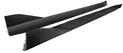 MP Style Seitenschweller aus trockener Kohlefaser, kompatibel mit BMW 3er 4er G80 G82 G83 M3 M4 2021 + Seitenschweller-Verlängerungen, Body Kits