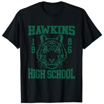 Lycée Tigers Hawkins Stranger Things 1986 T-Shirt