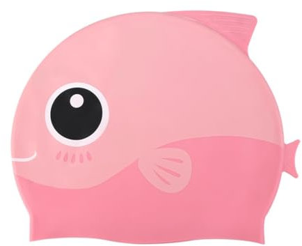COYUN 1 Pcs Badekappe für Kinder, Badehaube aus Silikon, Unisex-Badekappes für Mädchen und Jungen im Alter von 3–15 Jahren, wasserdichte Badekappe für Kleinkinder, wasserdichte