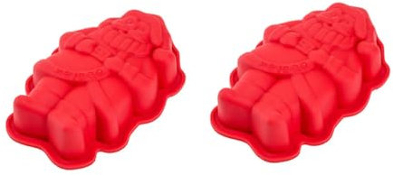 Set Mit 2 Silikon-backformen Form Zur Kuchenherstellung Cartoon-design Sicher Für Jungen Und Mädchen Zufällige Farbe