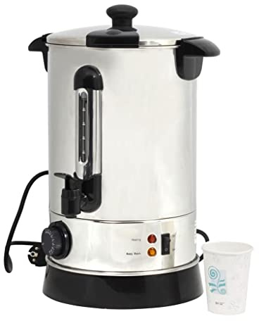 Bouilloire à vin chaud, 6,8 l, pour marchés de Noël et fêtes, en acier inoxydable, économe en énergie et facile à nettoyer, idéale pour les fêtes de famille et les grands événements