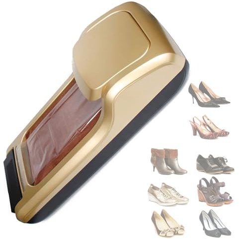 MGNSJGYXN Distributeur de Couvre-Chaussures, Machine Automatique de Film pour Chaussures jetables, Machine Intelligente de Couvre-Pieds d'intérieur, kit de démarrage de Protection de Sol, doré